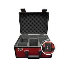 Evoretro Slab Case with TSA Lock - Red